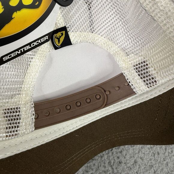 Scent Blocker Outdoors Hat Brown Snap Back Mesh Ball Cap Badge Logo NWT Hunting - Picture 9 of 11